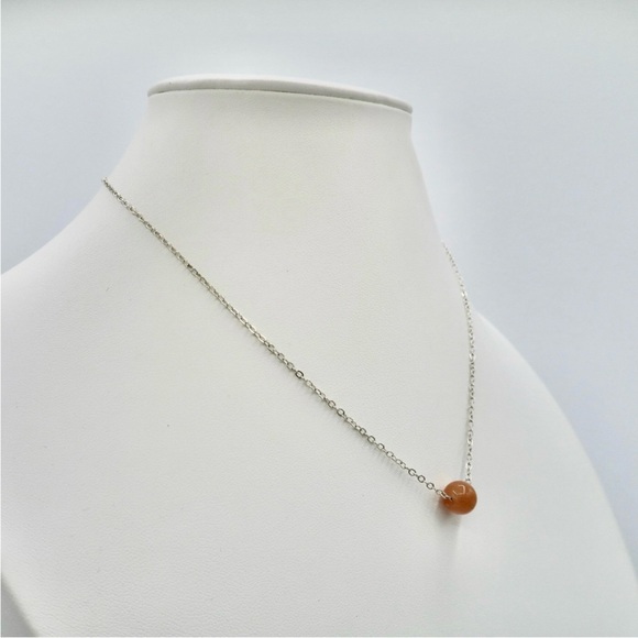 SUNSTONE UNA NECKLACE (S925) - Picture 2 of 4